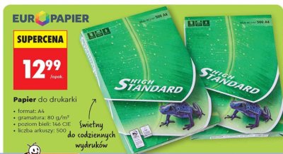 Papier do drukarki Sharp Standard promocja w Biedronka