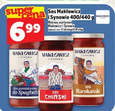 Sos Makłowicz i Synowie 400/440 g Wybrany asortyment Makłowicz i Synowie promocja w TOPAZ