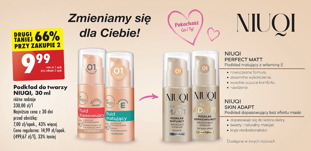 Fluid dopasowujący 01 Be beauty Be beauty care promocja