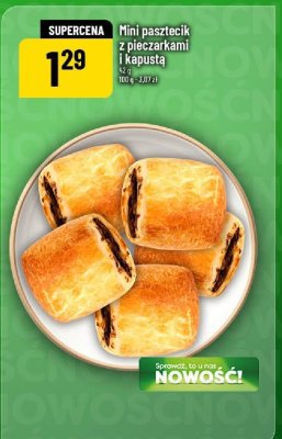 Mini pasztecik z pieczarkami i kapustą promocja w POLOmarket