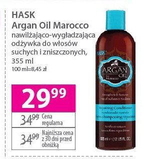 Odżywka do włosów Hask argan oil from morocco promocja