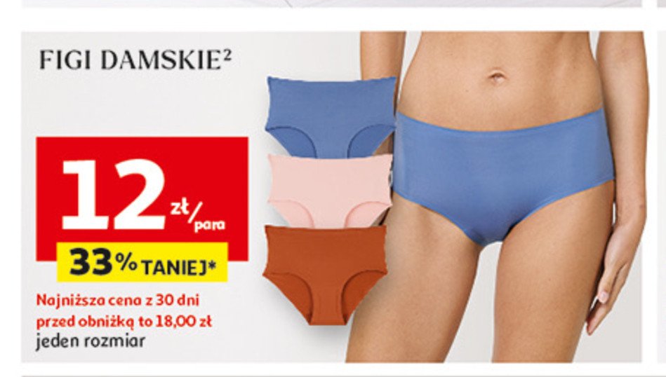 Figi damskie Auchan inextenso promocja