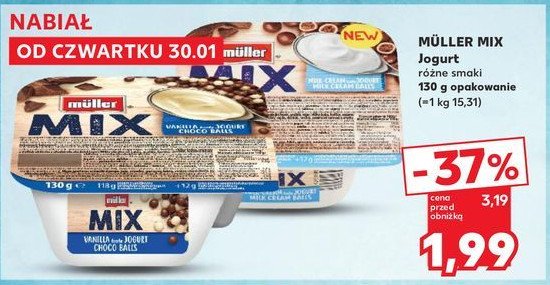 Jogurt choco balls Muller mix promocja