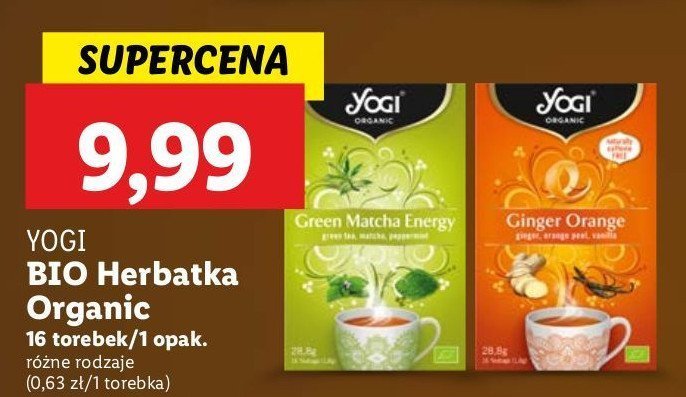 Herbatka green matcha energy Yogi tea promocja