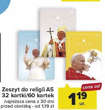 Zeszyt do religii a5 60 kartek promocja
