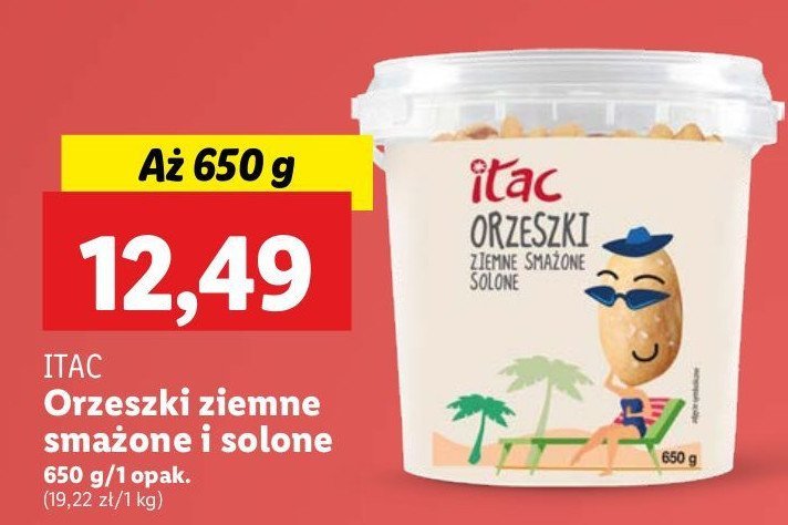 Orzeszki ziemne smażone solone Itac promocja