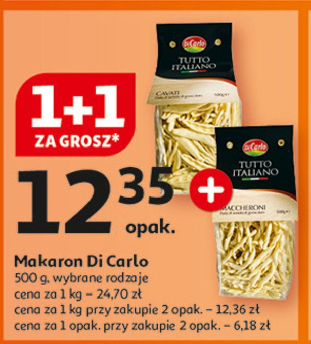 Makaron włoski maccheroni Di carlo promocja