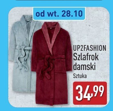 Szlafrok damski UPZFASHION promocja w Aldi