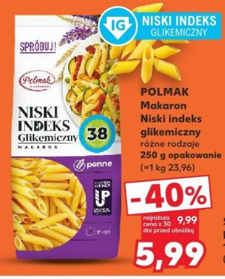 Makaron Niski indeks glikemiczny promocja w Kaufland