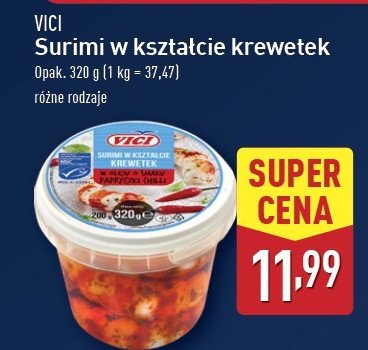 Surimi w oleju o smaku papryczki chilli Vici promocja w Aldi