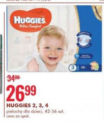 Pieluszki dla dzieci jumbo 4 Huggies ultra comfort promocja