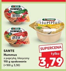 Hummus klasyczny Sante i love vege promocja