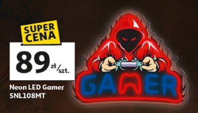 Neon LED Gamer SNL108MT promocja w Auchan