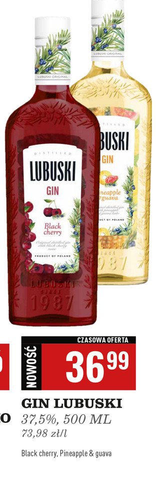 Gin pineapple Lubuski gin promocja w Biedronka