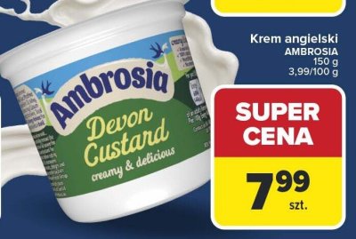 Krem angielski Devon Custard Ambrosia promocja w Carrefour Market