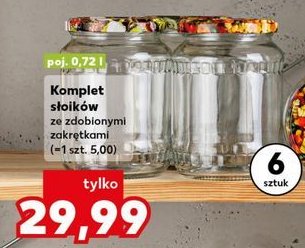 Komplet słoików 720 ml promocja