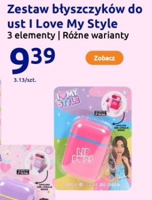 Zestaw błyszczyków do ust I Love My Style 3 elementy Różne warianty promocja w Action