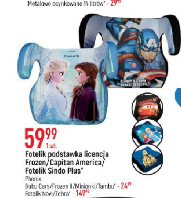 Fotelik podstawka minionki Phenix promocja