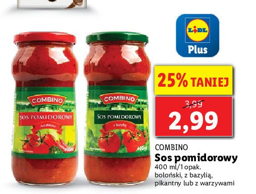 Sos pomidorowy pikantny Combino promocja
