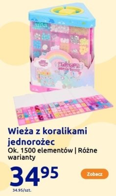 Wieża z koralikami jednorożec ok. 1500 elementów różne warianty promocja w Action