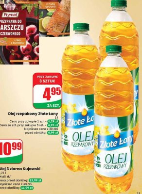 Olej rzepakowy Złote Łany promocja w Dino