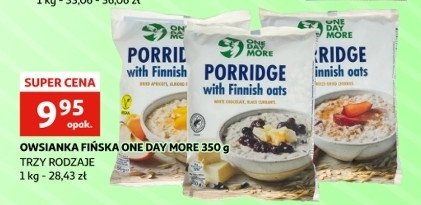 Owsianka z fińskimi płatkami śliwki wiśnie One day more promocja