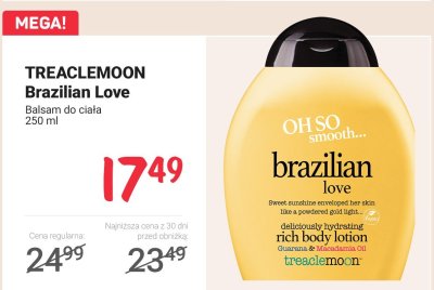 Balsam do ciała Brazilian Love promocja w Rossmann