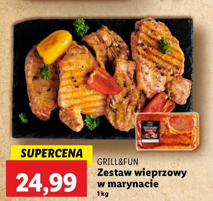 Zestaw wieprzowy w marynacie Grill and fun promocja