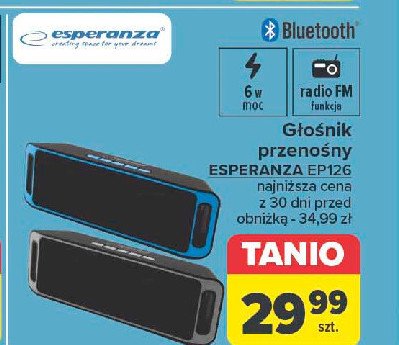 G艂o艣nik ep126 niebieski Esperanza promocja