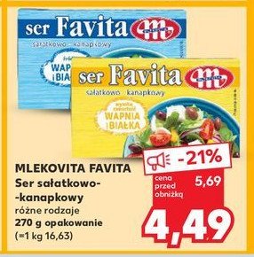 Ser sałatkowo-kanapkowy 12 % Mlekovita favita promocja