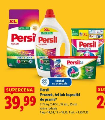 Proszek, żel lub kapsułki do prania Persil promocja w Lidl