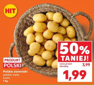 Ziemniaki jadalne, myte, luzem promocja w Kaufland