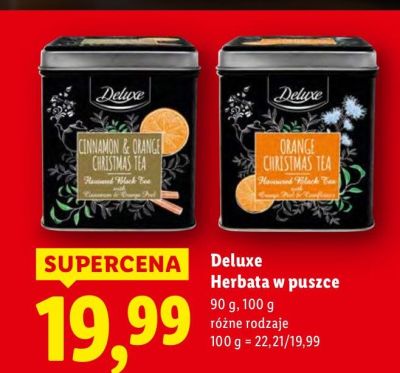 Herbata w puszce, różne rodzaje promocja w Lidl