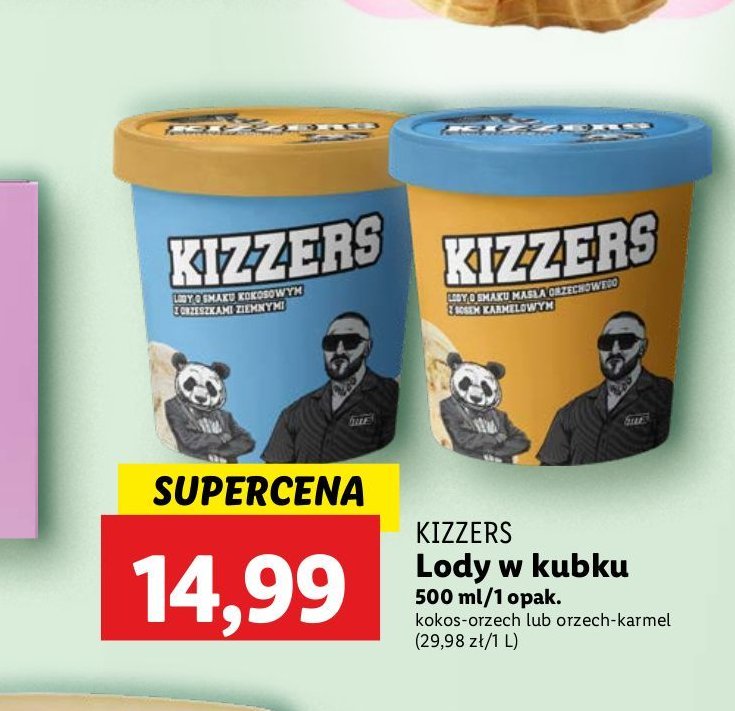 Lody orzech-karmel Kizzers promocja