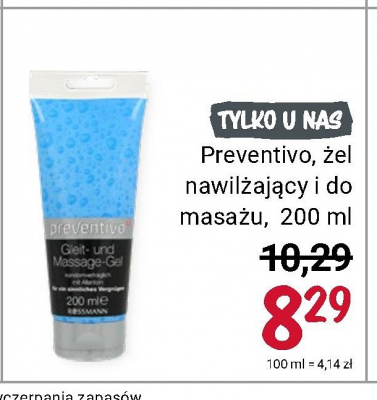 Żel intymny nawilżający i do masażu promocja