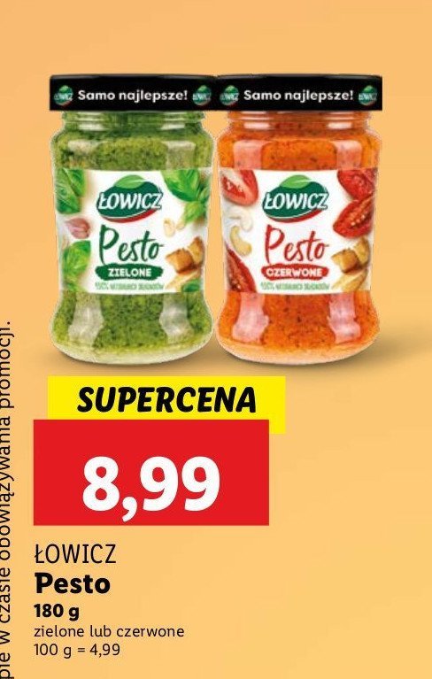 Pesto czerwone Łowicz promocja