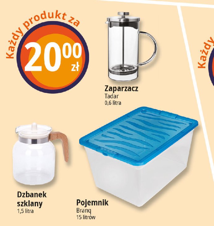 Pojemnik do przechowywania 15 l Branq promocja w Leclerc