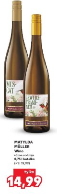 Wino Matylda Müller różne rodzaje promocja w Kaufland