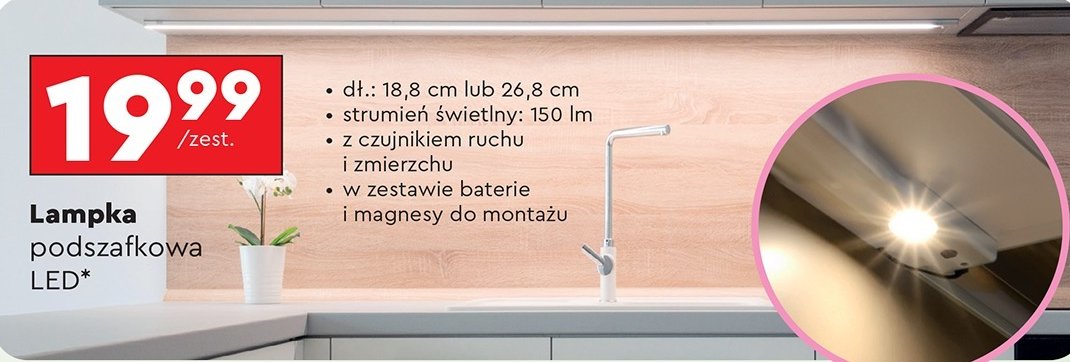 Lampka podszafkowa led promocja w Biedronka