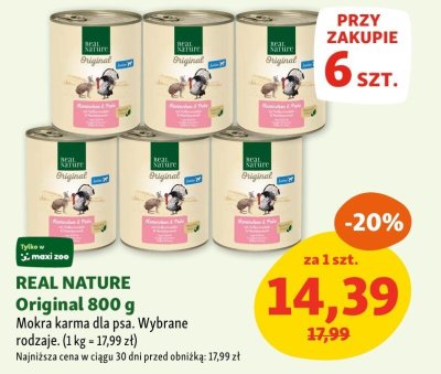 Karma REAL NATURE Original 800 g promocja w MAXI ZOO