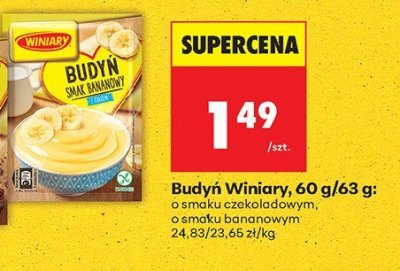 Budyń Winiary o smaku bananowym promocja w Biedronka