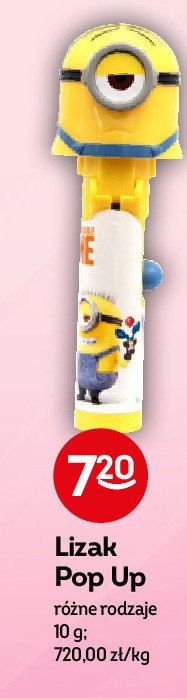 Lizak pop up minionki promocja