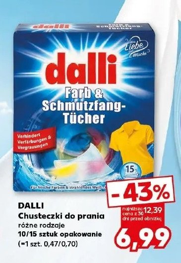 Chusteczki wyłapujące kolor Dalli promocja w Kaufland