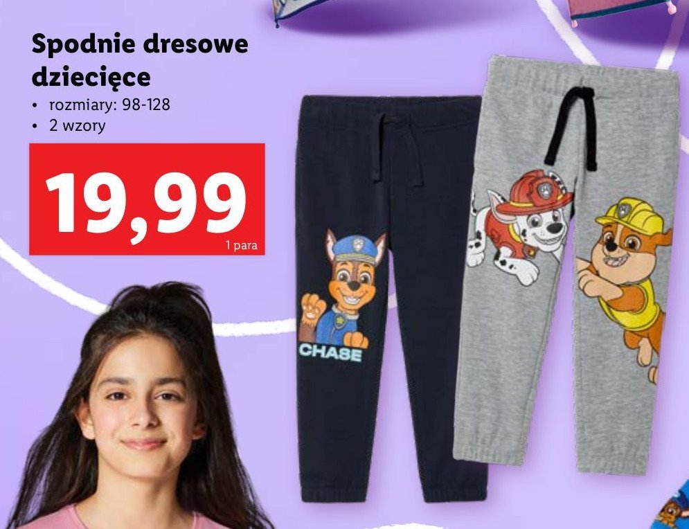 Spodnie dresowe dziecięce roz. 98-128 cm promocja