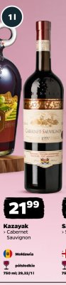 Wino czerwone Cabernet Sauvignon promocja w Netto