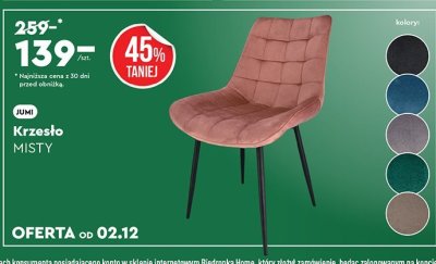 Krzesło Misty Jumi promocja w Biedronka