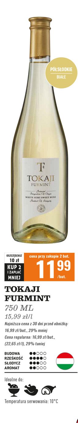 Wino białe TOKAJI SZAMORODNI promocja