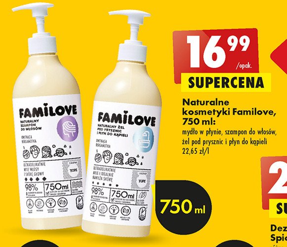 Naturalny żel pod prysznic i płyn do kąpieli