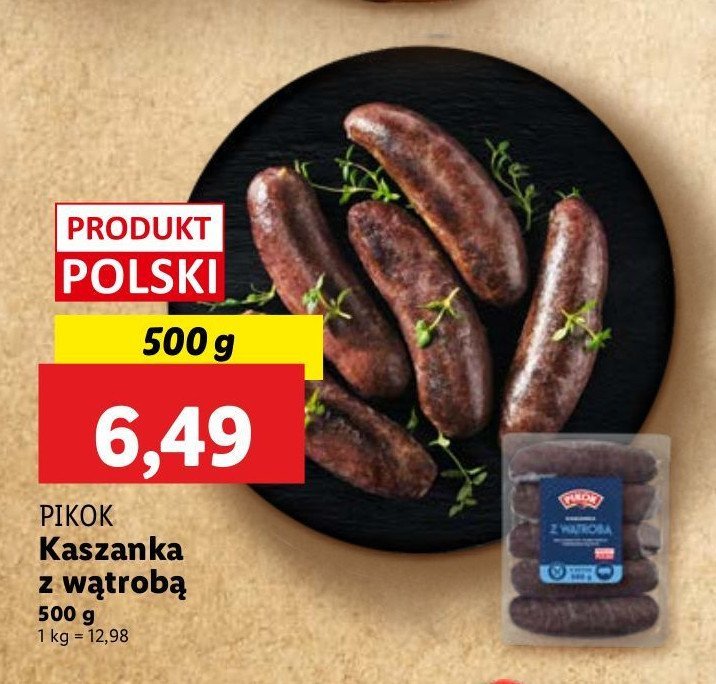 Kaszanka z w膮tr贸bk膮 Pikok promocja