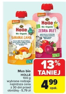 Mus bio HOLLE 100g promocja w Carrefour Market